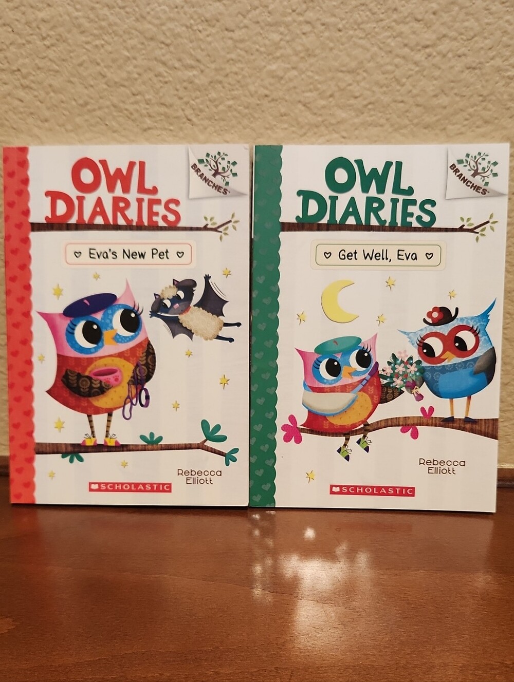 Owl Diaries  Books 15 & 16- Eva's New Pet; Get Well, Eva